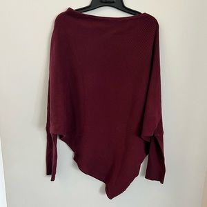 Burgundy dolman sweater